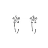 Stud Earrings Female Special-interest Design Flower Ear Hook