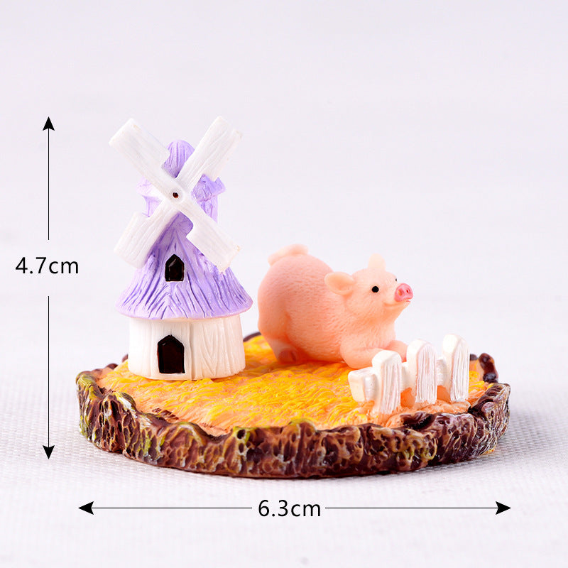 Micro Landscape Resin Craft Ornament Animal