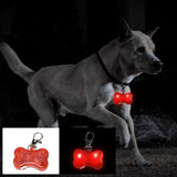 Pet Supplies For Cats Food Pet Glowing Pendant Pet Cat Luminous Anti Lost Pendant Pet LED Bone Luminous Pendant Collar For Cats Dogs