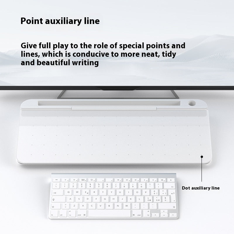 Computer Desktop Keyboard Whiteboard Writing Portable Storage Box