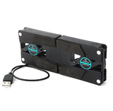 Rotatable USB Cooling Fan Pad 2 Fans Cooler Notebook Cooler Computer USB Fan Stand For 8-14pc Laptop PC Computer Peripherals