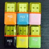 TF Diamond Card Reader Transparent Solid Color 2.0 Card Reader