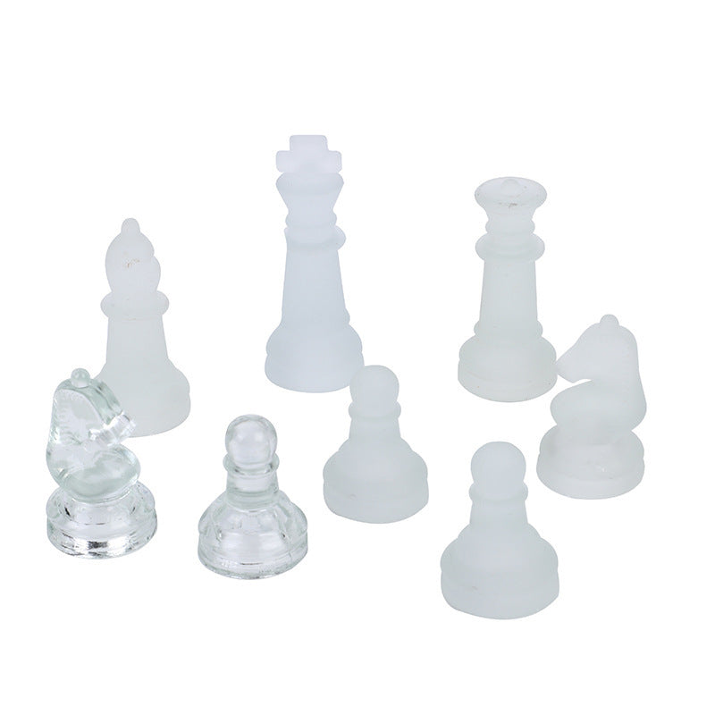 Frosted Glass Chess Puzzle Game