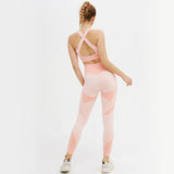 Two-piece sports bra and fitness pants