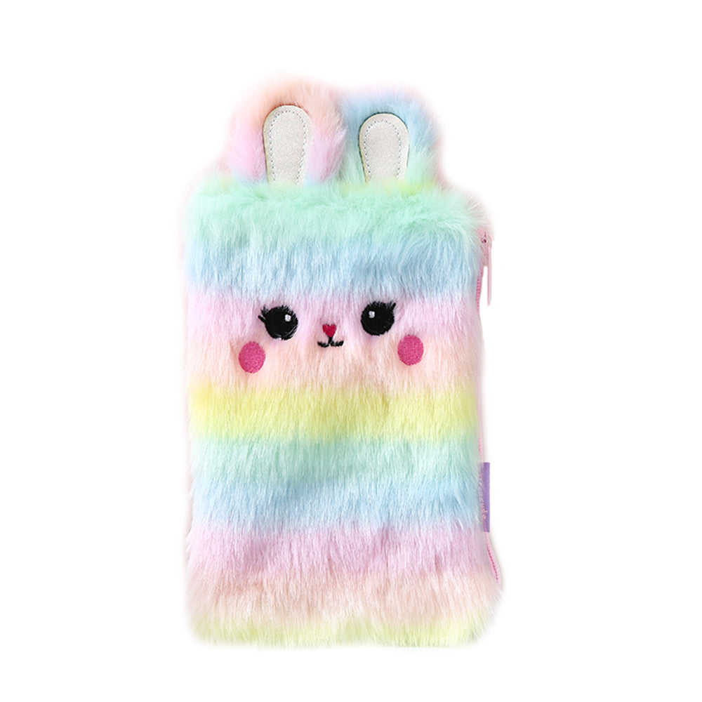 Stationery plush sundries storage bag