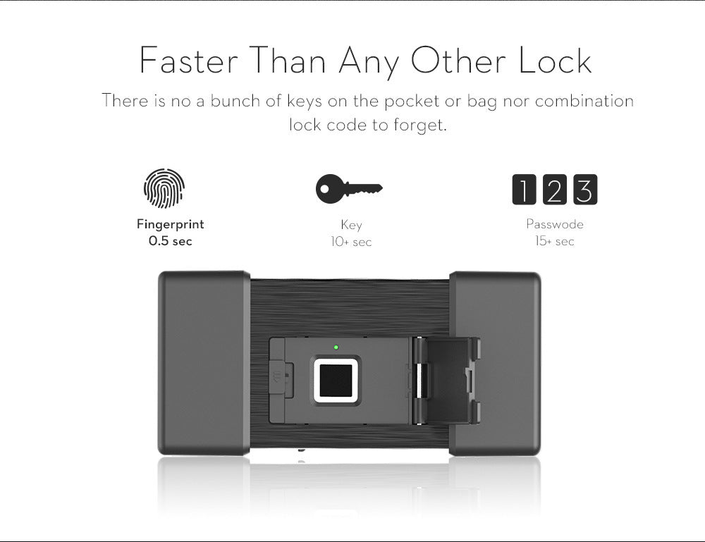 New fingerprint lock smart fingerprint U-shaped lock