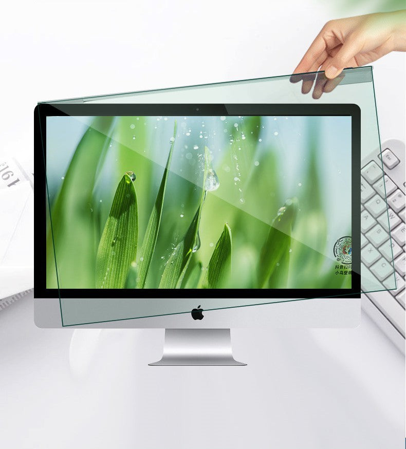 Hanging computer radiation protection screen