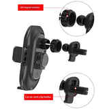 Smart Infrared-Sensing Wireless Car Charger With Fast Charging And Magnetic Clasp For Cars