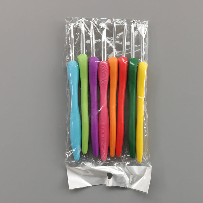 Knitting Tool Sweater Needle New Color Plastic Soft Handle Alumina Crochet Hook