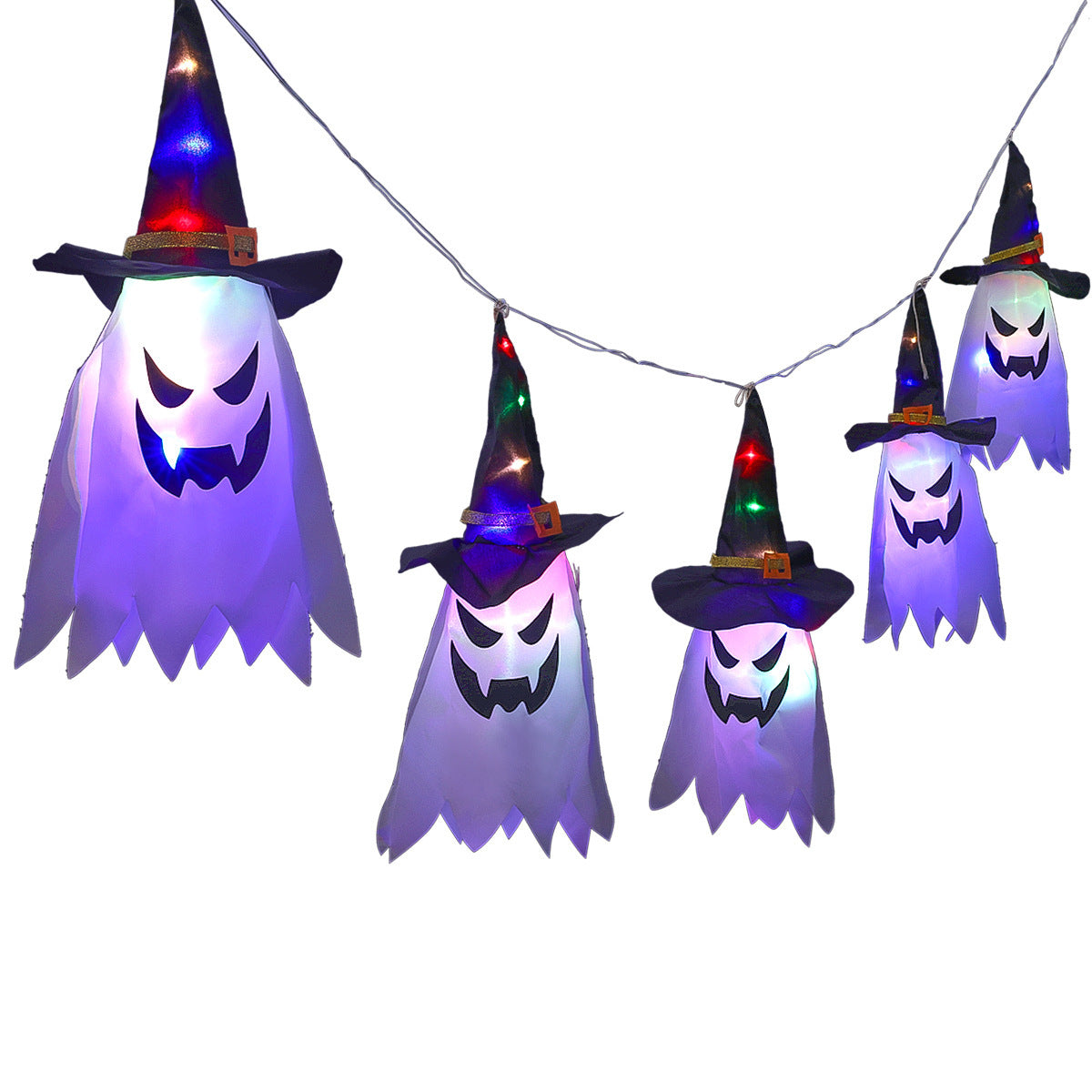 Хеллоуин Иди Ороиши чароғҳо матои Арт Рӯҳулкудс Halloween сатр чароғҳои
