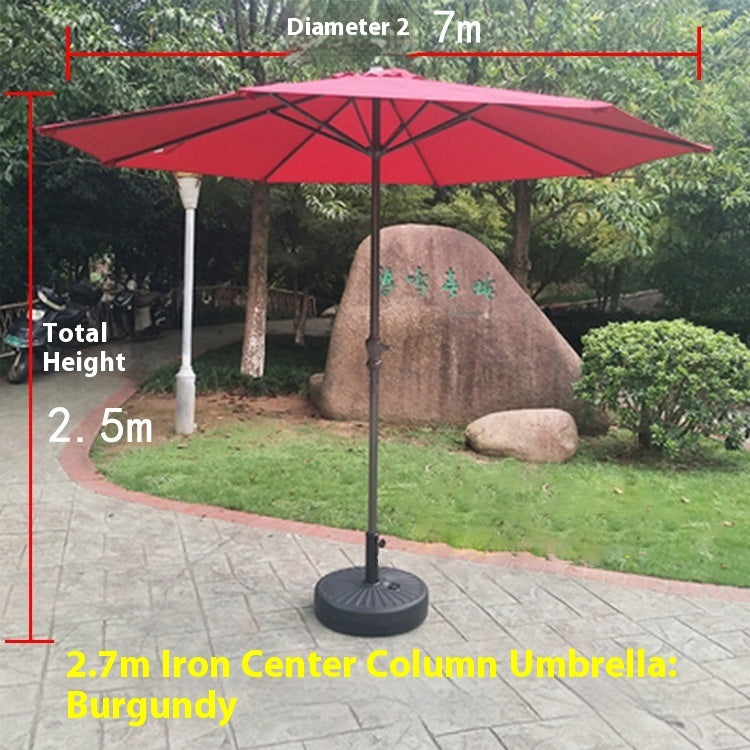 Outdoor Central-column Umbrella Leisure Courtyard Beach Sun Umbrella