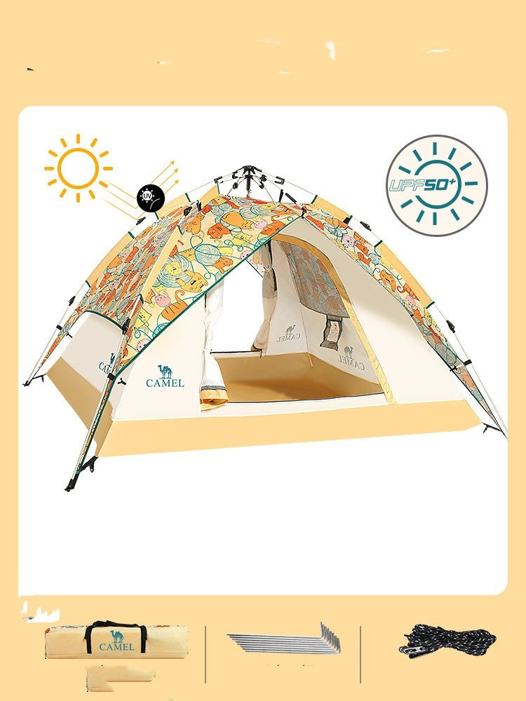 Таҷҳизоти хаймазании ғафсшудаи худкори қатшавандаи Picnic Rainproof Beach