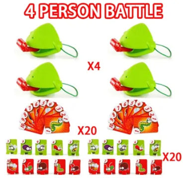 Chameleon Lizard Mask Wagging Tongue Lick Cards Board Game For Children Family Party Toys Funny Desktop Game Toys
