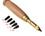 Ротари Punching Punchers Leather Craft Tools 6 дона / маҷмӯи