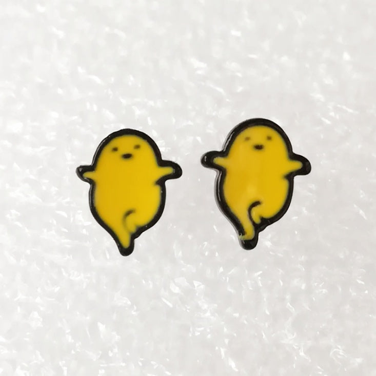 Dongmanli New Arrival Fashion Unique Designer Cute Enamel Fried Egg stud Earring For Women Gudetama Accessories