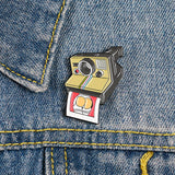 Cartoon camera photography funny brooch