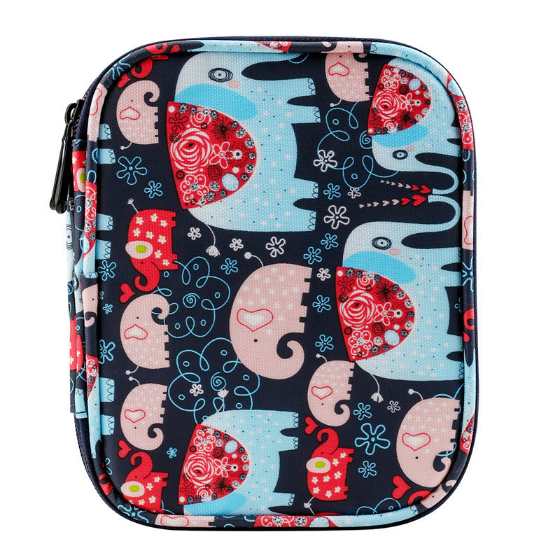 Double-layer Zipper Knitting Crochet  Sweater Needle Storage Bag