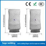 TIG professional welder protective glass fiber finger cots