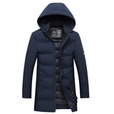 Thick Mid-Length Down Jacket Men's Loose Fit Jacket