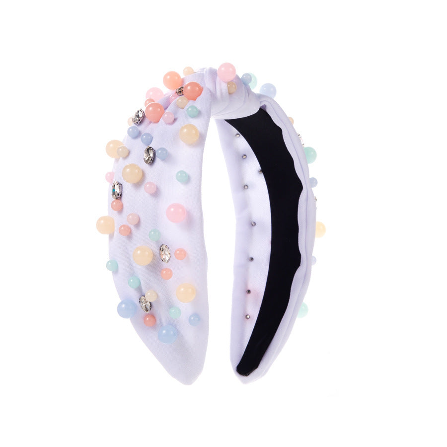 Fashion Candy Color Resin Beading Headband