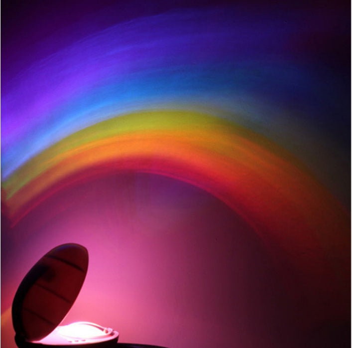 Навгонии LED ошиқона Осмон рангинкамон рангин Дурнамои Night Light