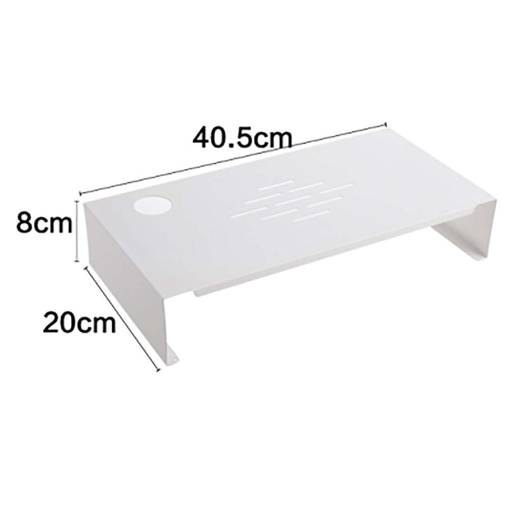 Computer monitor base tray bracket sub-rack