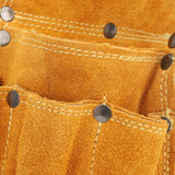 Durable Yellow Cowhide Hardware Tool Storage Toolkit