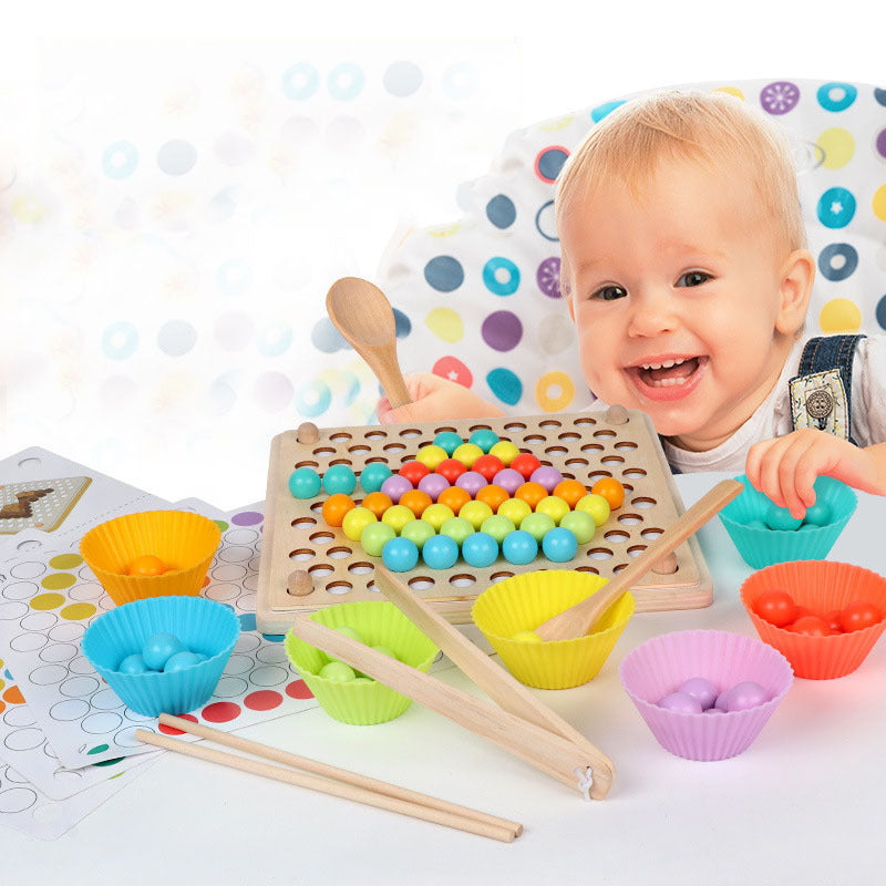 Clip bead puzzle game