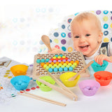 Clip bead puzzle game
