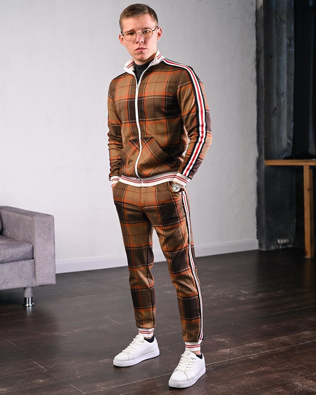 Tide Brand Plus Size Sportswear Two-piece Suit