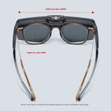 Men's And Women's UV Protection Clamshell Sunglasses