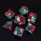 Polyhedral Digital Dice Board Game Accessories Seven-piece Pack