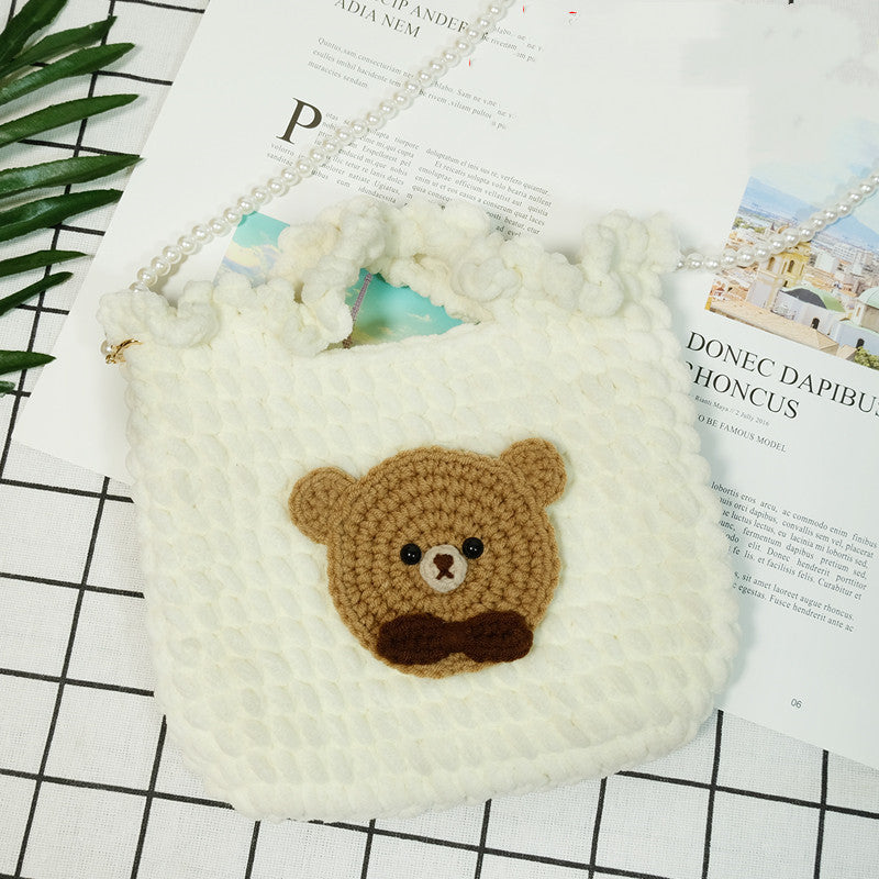 Hand Knitting To Make Crochet Diy Material Bag