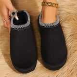 Women's Indoor Warm Plush Non-slip Thick-soled Cotton Slippers