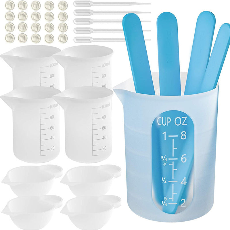 Crystal Glue Stirring Rod Silica Gel Measuring Cup Glue Mixing Tools
