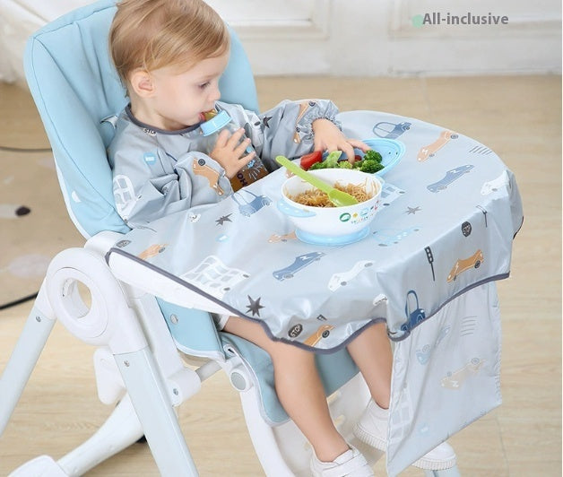 Baby Eating Dining Chair Bib Cover Anti-Dirty Feeding Clothing Gown