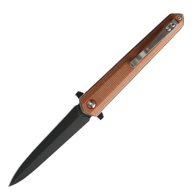 Outdoor Multifunctional Portable Folding Knife Hardware Tools Climbing Camping Survival Linen Handle