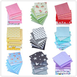 Handcraft Patchwork Fabric Baby Cotton Twill Printed Cotton Fabric 7 Pieces Cloth Set