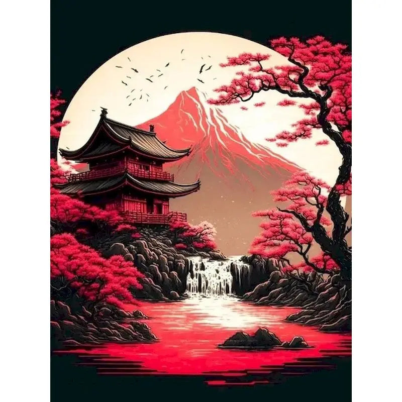 Coloring Drawing DIY Digital Oil Painting Flower Landscape
