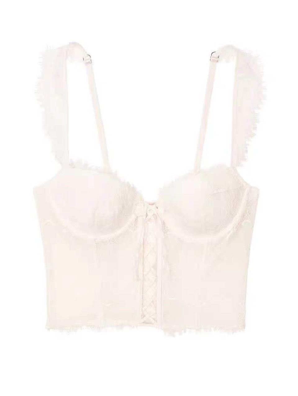 Women's Lace Solid Color Wearable Internal Wearable Bra