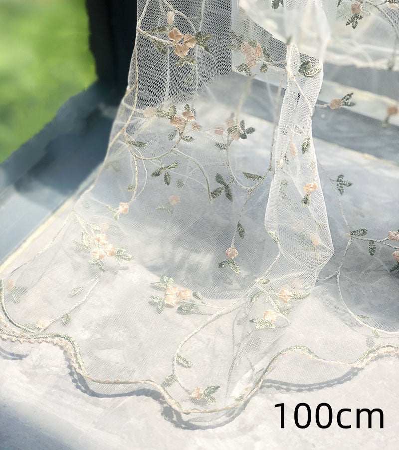 Embroidery Lace Fabric Lace Mesh Gauze Flower