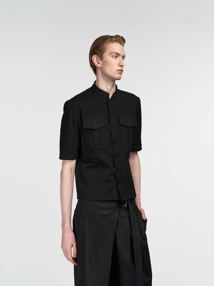 Handmade Red Eye Hunting Suit Half Sleeve Shirt