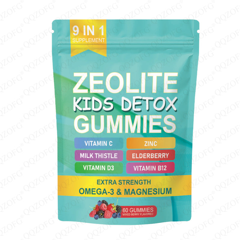 Zeolite Gummy Kids Detox Gummy With Vitamin Milk Thistle Mineral Immune&Wellness Support 60 Count