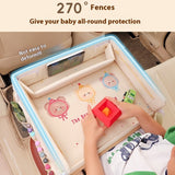 Kids's Car Safety Seat Tray Cartoon Car Waterproof Storage Dining Table
