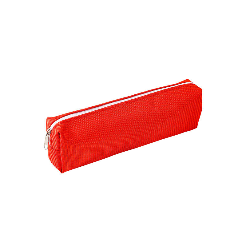 Simple Portable Stationery Case Monochrome Zipper Oxford Cloth Stationery Box