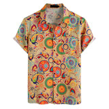 Мужская гавайская рубашка из полиэстера с 3D-печатью