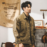 Retro Maillard Fishbone Workwear Jacket