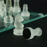 Frosted Glass Chess Puzzle Game