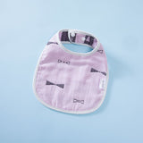 Summer Thin Pure Cotton Concealed Button 6-layer U-shaped Baby Gauze Bib