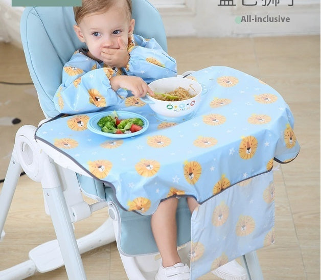 Baby Eating Dining Chair Bib Cover Anti-Dirty Feeding Clothing Gown